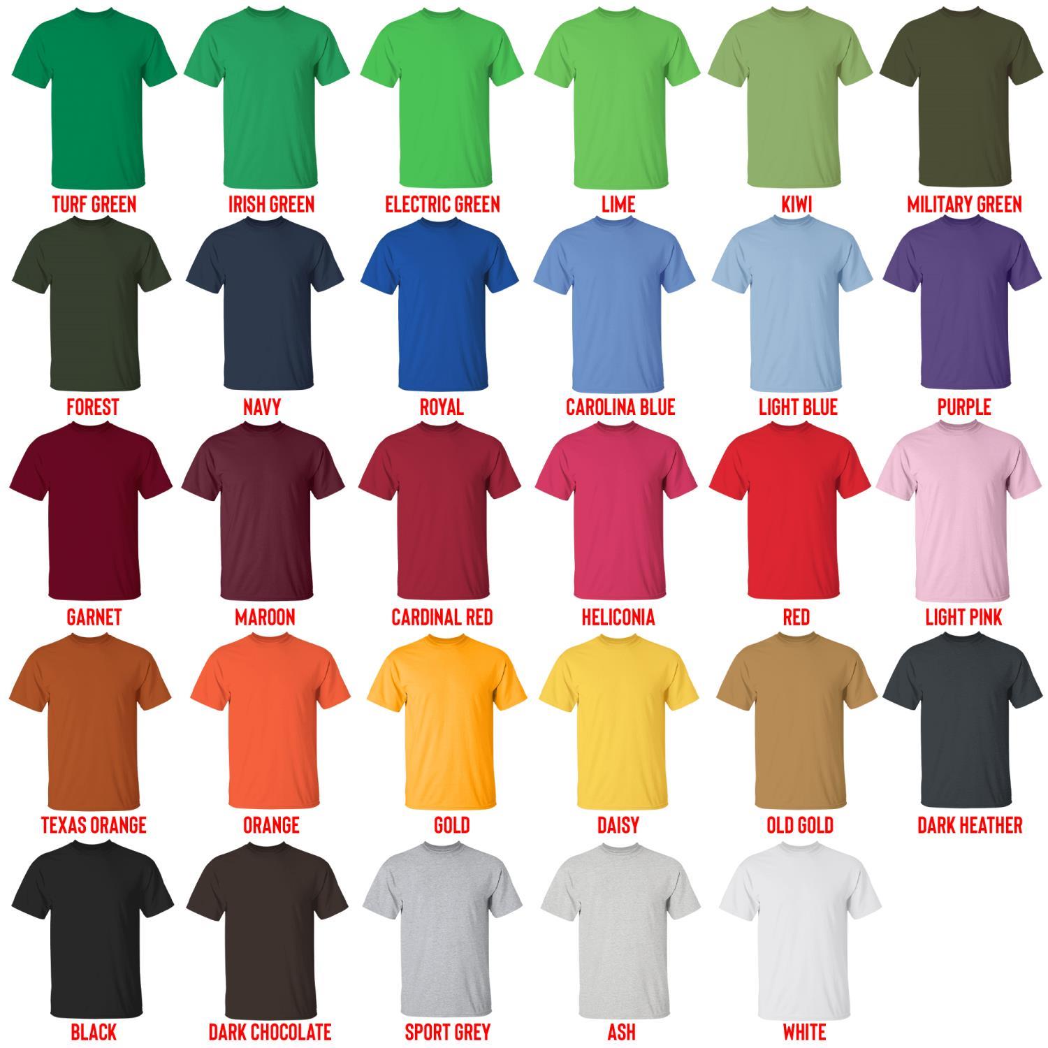 t shirt color chart - Fate/strange Fake Store