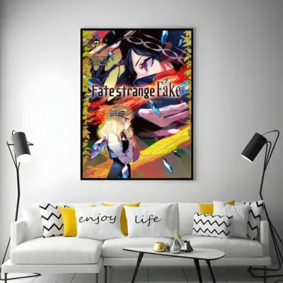Anime Fate strange Fake Logo Wall Art