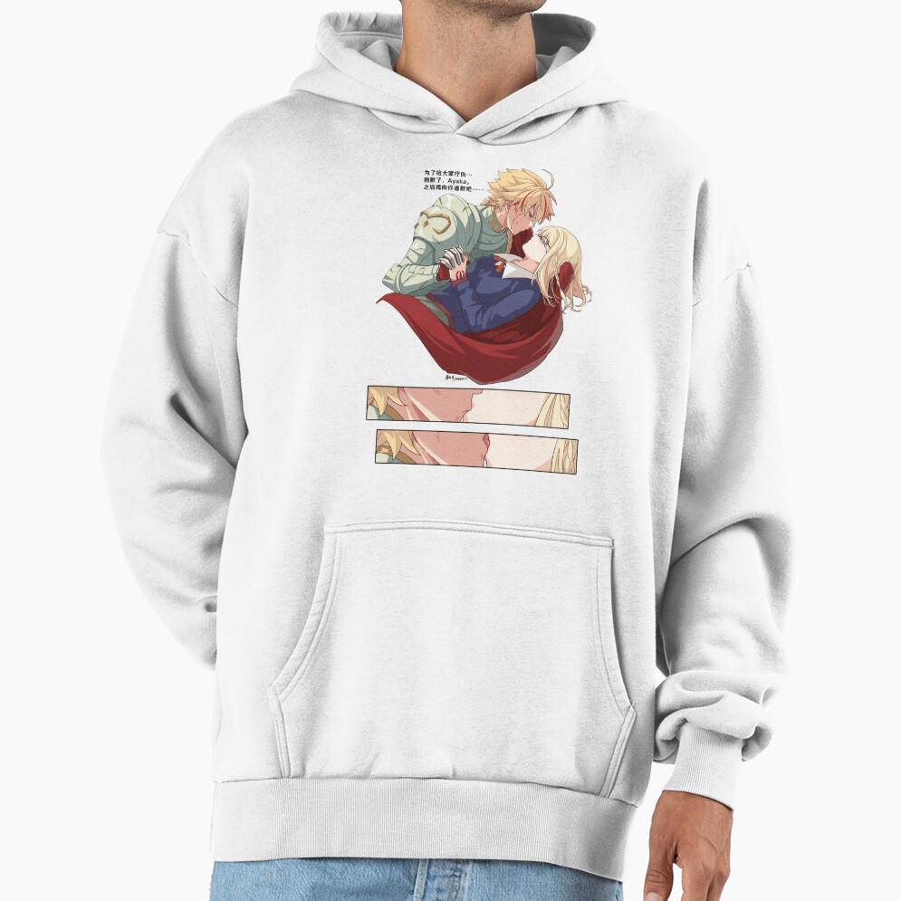 Fate Strange Fake Saber And Ayaka Sajyou Wonderfull Hoodie - Image 2
