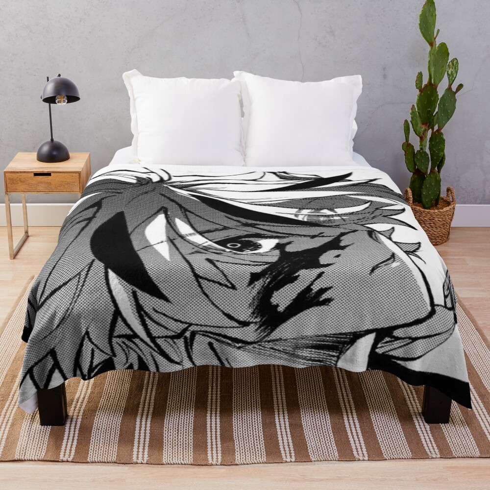 Fate Strange Fake Saber Vintage Design Throw Blanket