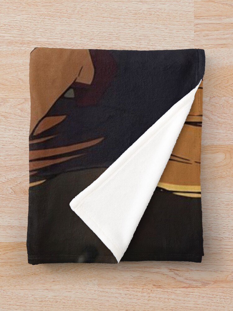 Fate Strange Fake Ayaka Sajyou Retro Design Throw Blanket - Image 2