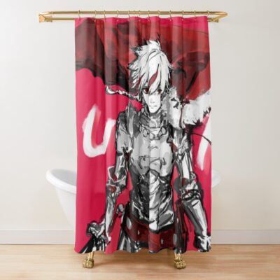 New Collection Fate Strange Fake Saber Colorfull Shower Curtain