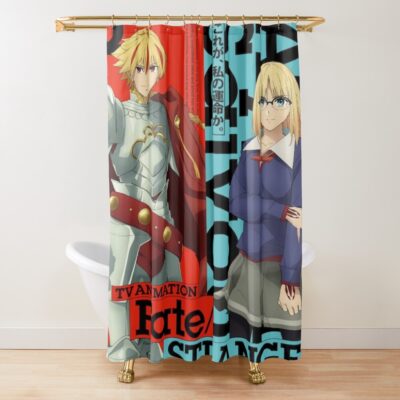 Best Selling Fate Strange Fake Ayaka Sajyou And Saber Shower Curtain
