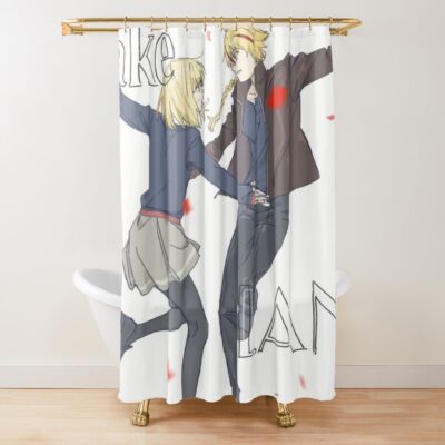 Fate Strange Fake Saber And Ayaka Sajyou Shower Curtain