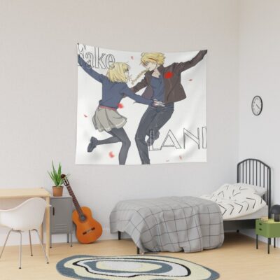 Fate Strange Fake Saber And Ayaka Sajyou Tapestry