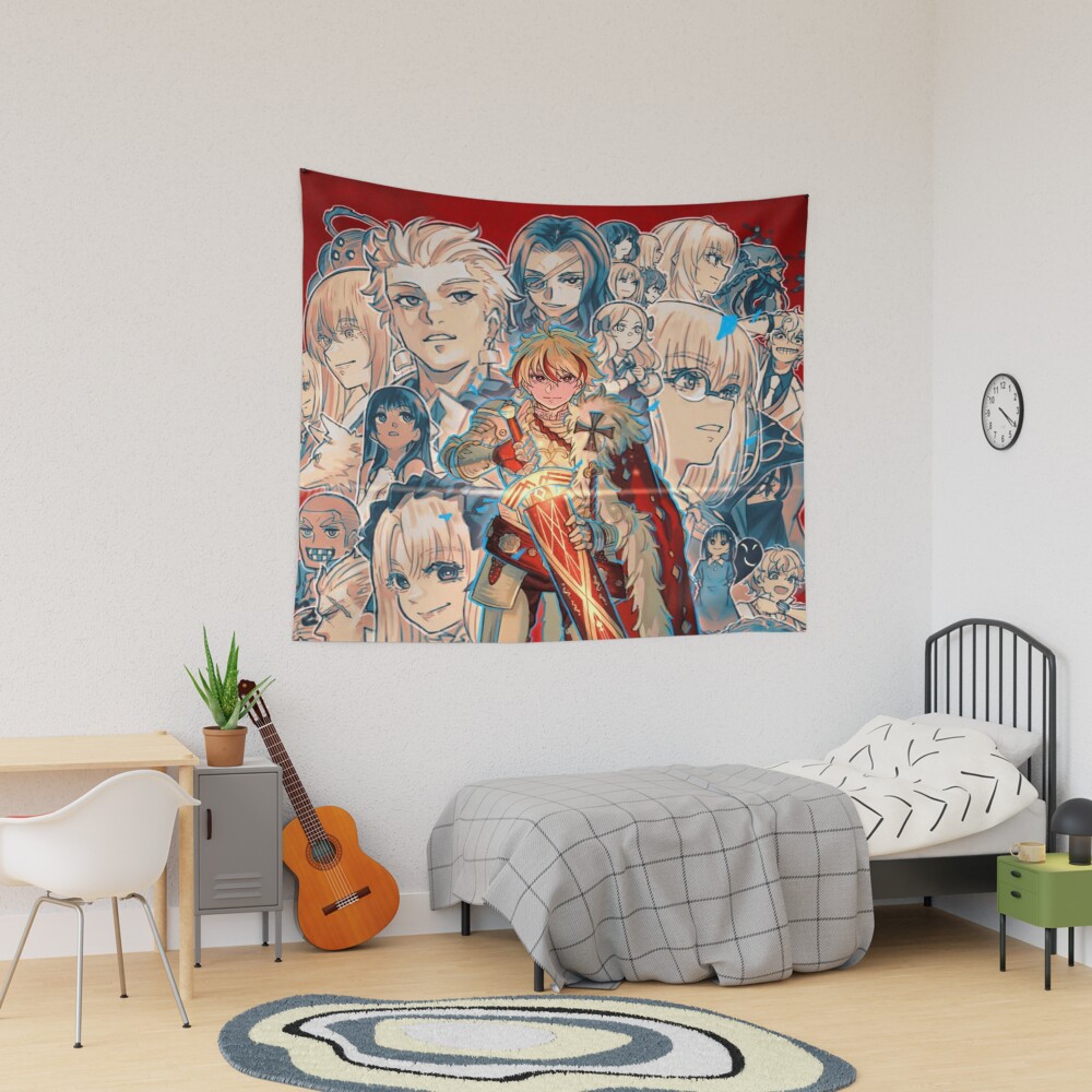 Hot Anime Fate Strange Fake Characters Tapestry