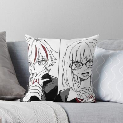 Fate Strange Fake Saber And Ayaka Sajyou Classic Design Throw Pillow