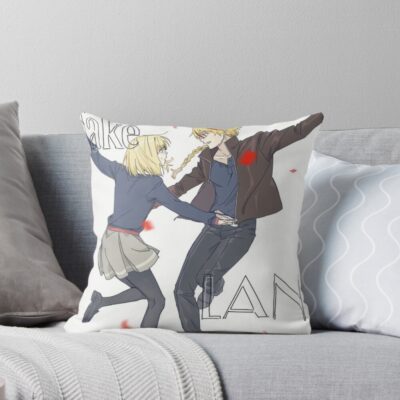 Fate Strange Fake Saber And Ayaka Sajyou Throw Pillow